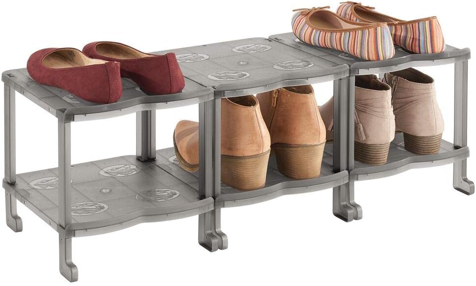 mDesign Mueble zapatero Zapatero pequeño con seis baldas para