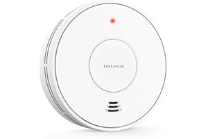 Smoke Detector Carbon Monoxide Detector Combo 10 Year Battery, KARUOTOP Smoke Alarm CO Detector with Large Test/Silence Button, Adhesive or Screw Installation