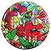 Buttonsmith Tiffany Poppies Magnet Set - Set of 4 1.25
