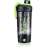 VOLTRX Shaker Bottle, Gallium USB C Rechargeable Electric Protein Mixer, Shaker Cups for Protein and Meal Replacement Shakes, BPA Free, Made with Tritan, 24oz