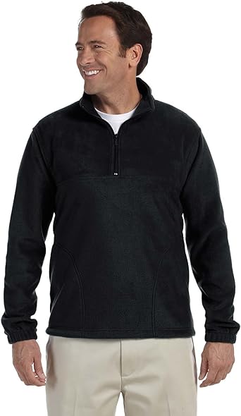 harriton fleece pullover
