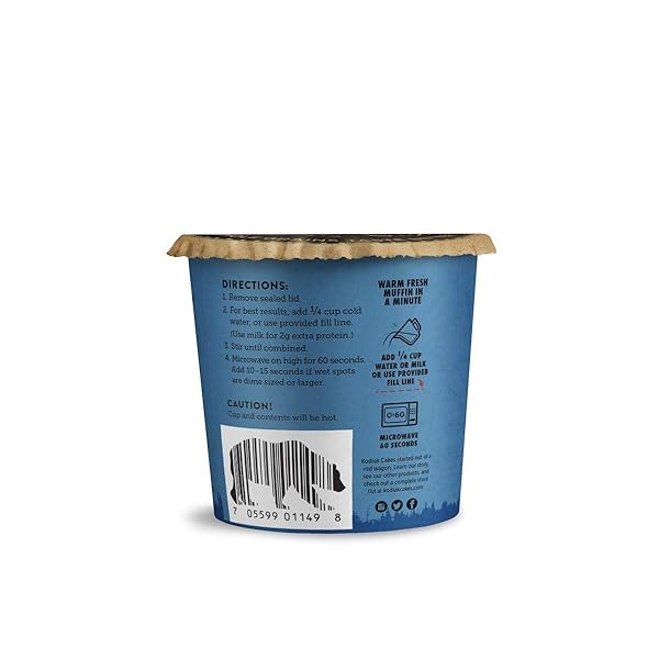 KODIAK CAKES MINUTE MUFFINS, MOUNTAIN BLUEBERRY, 2.29 OUNCE (PACKAGING MAY VARY)