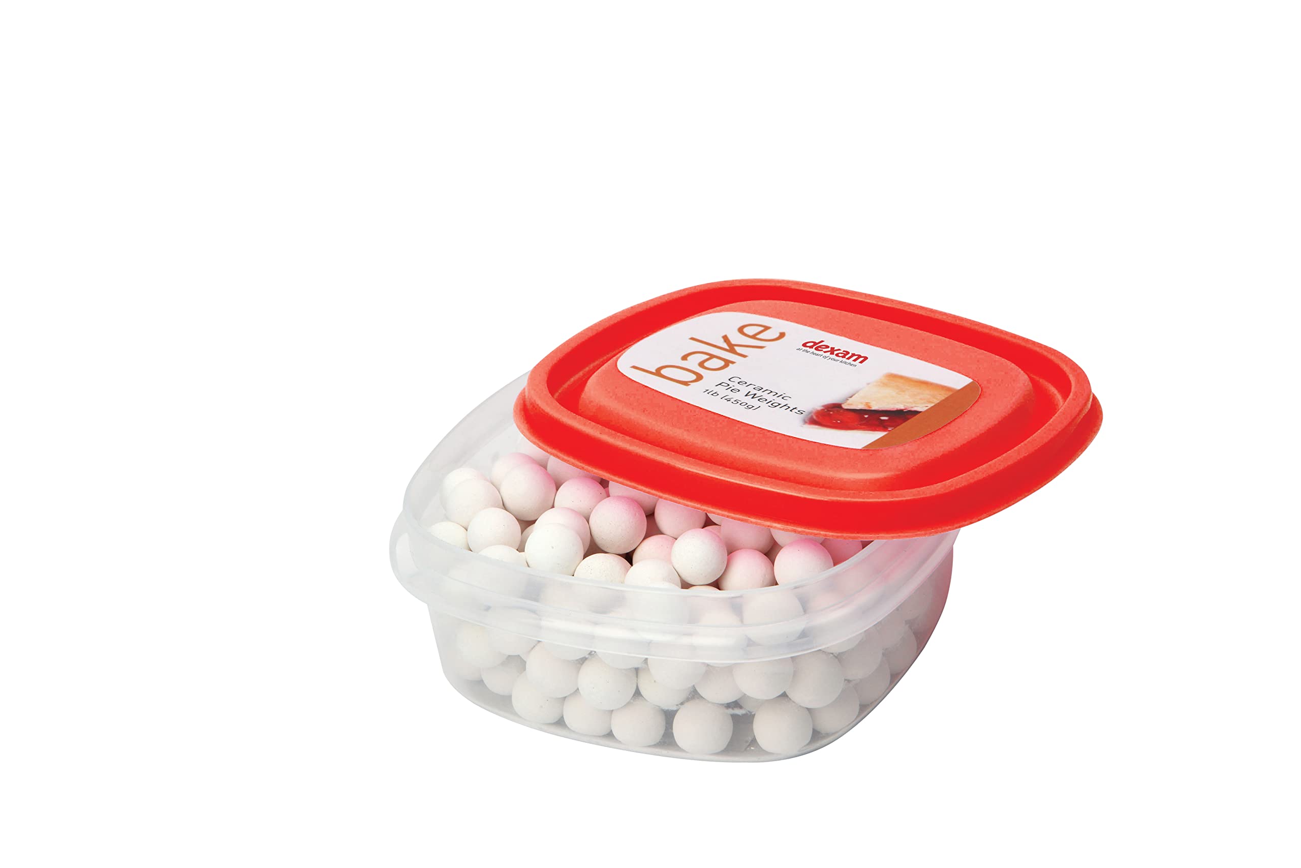 Dexam Ceramic Pie Weights in A Reusable Container 1 lb/ 450 g, White