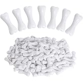 mifengda 120pcs Halloween Skeleton Bones Mini White Plastic Skeleton Bone Decoration Mini Bones for Crafts Halloween Party Props Decoration (Bone)