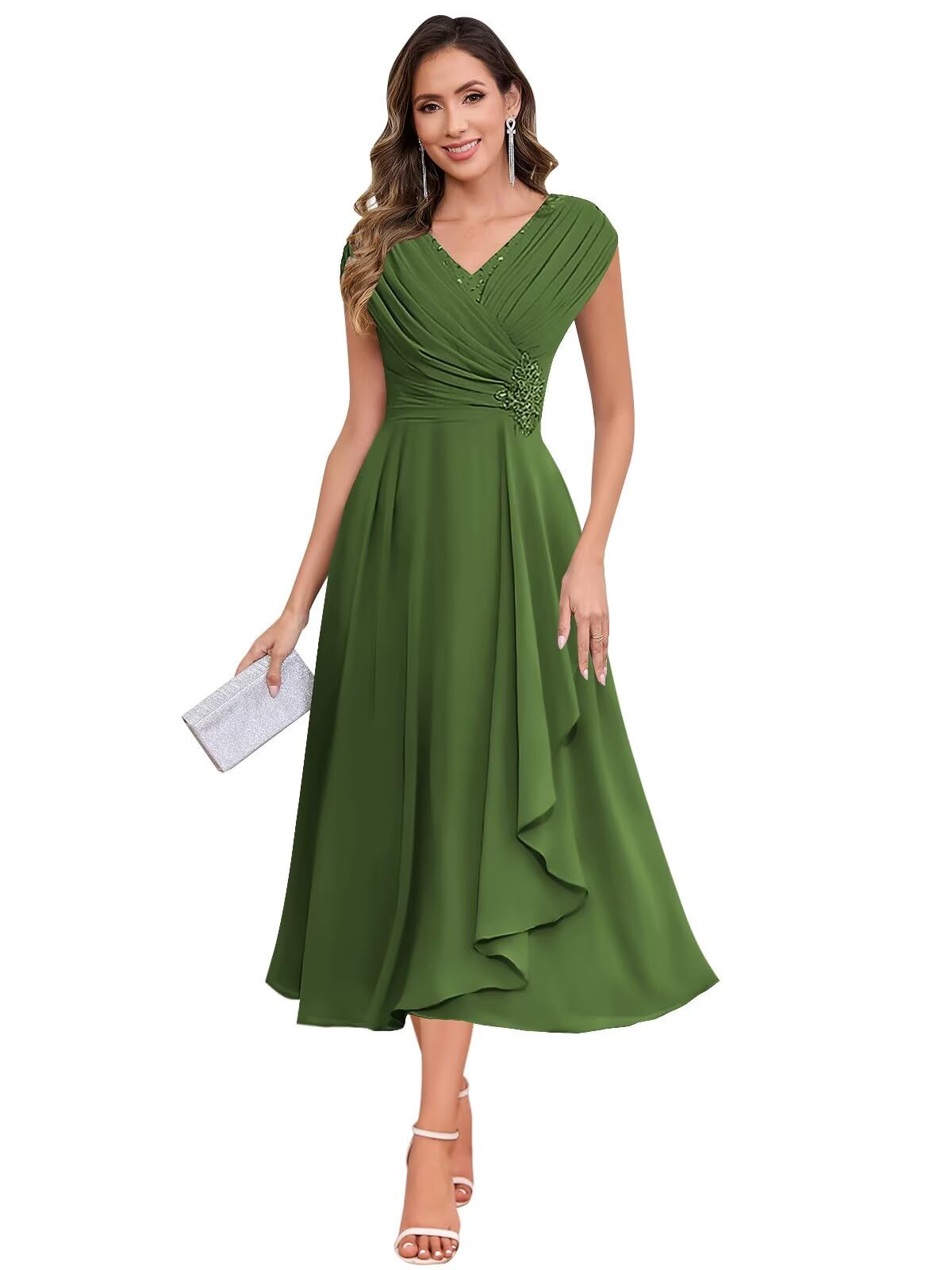 BOLENSYE Lace Chiffon Mother of The Groom Dresses