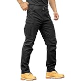 Tactical Pants for Men Stretch Ripstop Construction Work Pants (No Belt) | Flex Rip Stop Waterproof Durable Fabric, Utility Cargo Multi Pockets, Carpenter Mechanic Combat Hiking Athletic