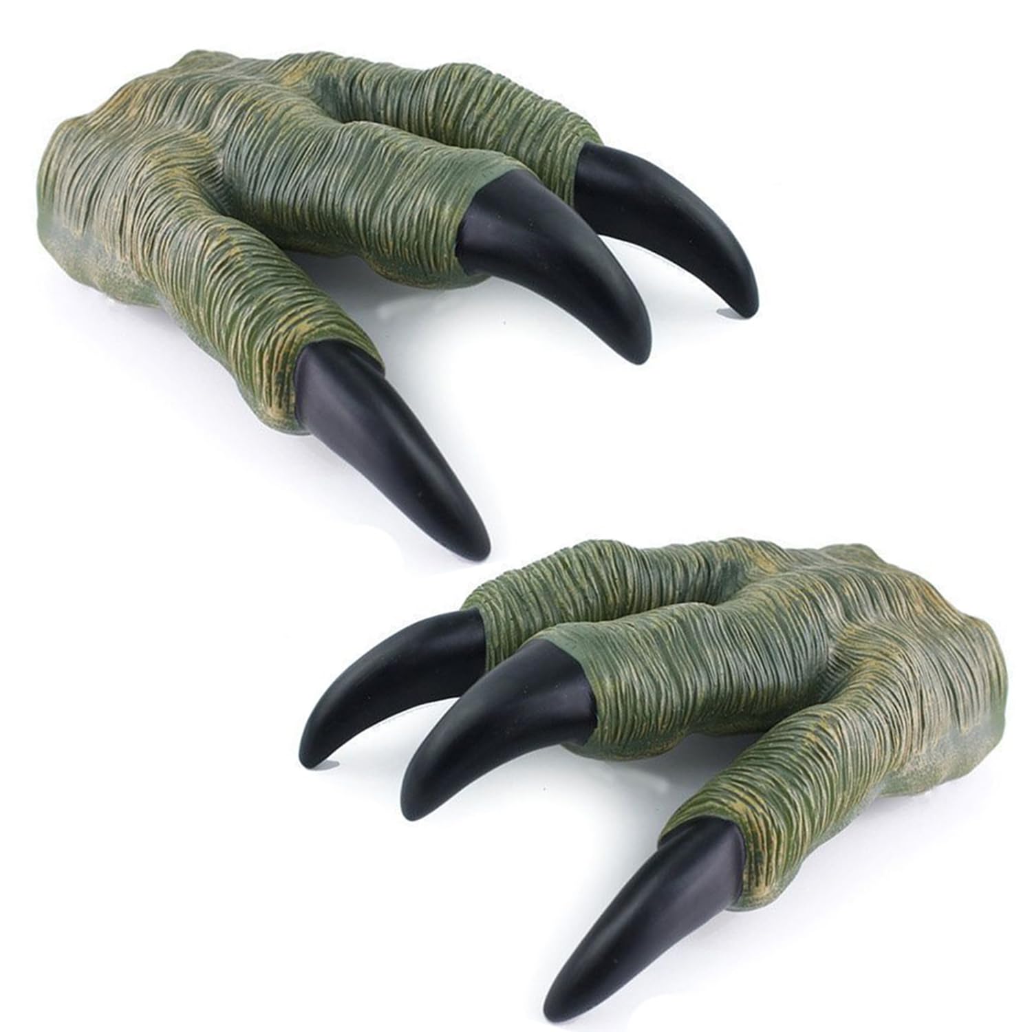 Moonlove 2 Packs Dinosaur Claws Gloves Oversized Jurassic Dinosaur Paws Handwear Realistic Dino Hand Puppet Costume for Adults Halloween Cosplay Fancy Dress Hand Cover Props Party Supplies