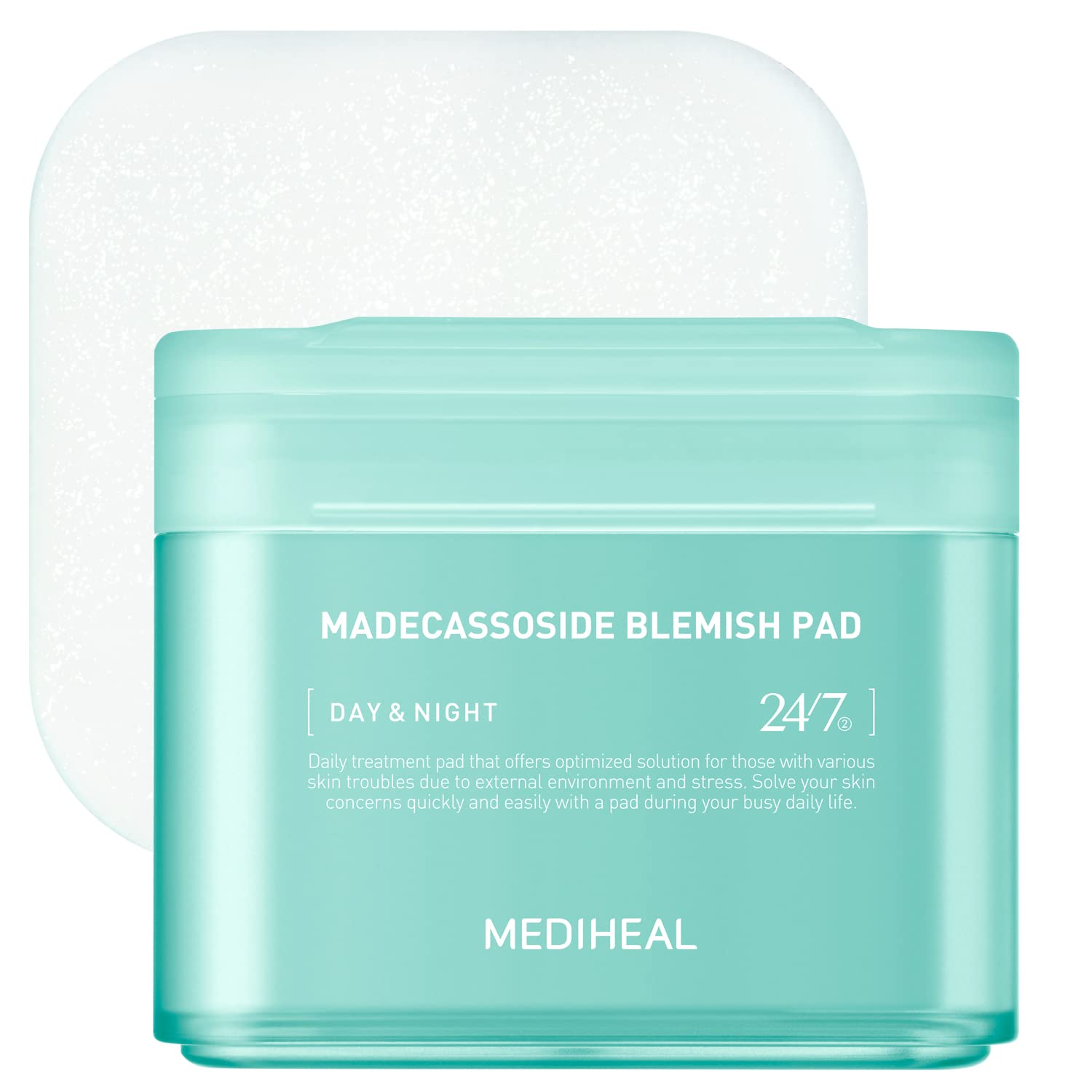 MEDIHEAL Toner Pad Madecassoside for Blemish Care Improve Uneven Skin Tone 100 Pads, Phyto Enzyme for Gentle Exfoliating 90 Pads