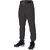 Alleson Athletic Boys Elastic Bottom Baseball Pants – Classic Fit, Durable Fabric, and Secure Waistband