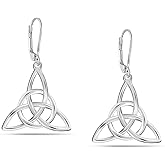 Charmsy 14K White Gold Plated Dangle Earrings for Women | Lightweight Leverback Drop Earrings | Jewelry for Daily Wear, Parties & Gifts