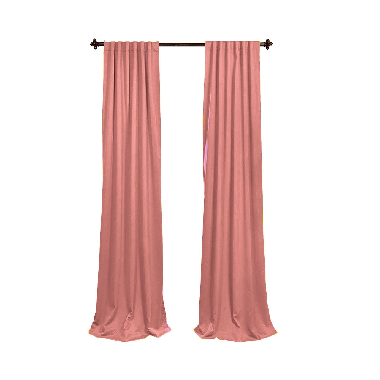 LA Linen Pack-2 Polyester Poplin Backdrop Drape 96 Wide by 58-Inch High, Dusty Rose, 243.84 x 147.32 x 0.04 cm