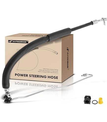 TRQ Power Steering Pressure Line Hose Assembly For 2007-2011 Honda CR-V - 18mm Fittings, 60.7" Length - View #7