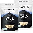 Terrasoul Superfoods Organic White Quinoa, 4 Lbs - Whole Grain | Pre-washed | Gluten-free | Plant Protein | Fiber