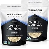 Terrasoul Superfoods Organic White Quinoa, 4 Lbs - Pre-washed | Gluten-free | Plant Protein…