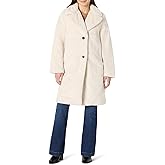 Amazon Essentials Women's Relaxed-Fit Long Faux Fur Coat with Lapel Collar
