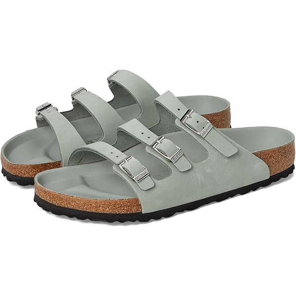 Amazon.com | Birkenstock Women's Florida Sandals, Pure Sage, Green