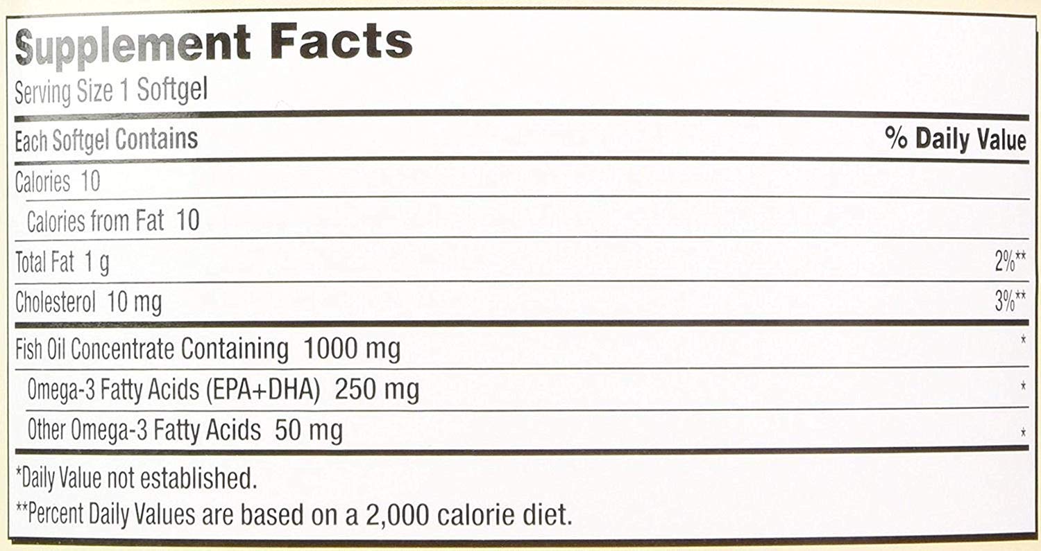 Kirkland Signature Fish Oil Concentrate with Omega3 Fatty Acids, 400 Softgels, 1000mg Buy