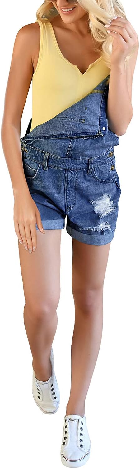 shorts with overall straps