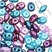 SuperDuo Victorian Elegance 24g Czech Glass 2-Hole Seed Beads Tube, 2.5 x 5mm