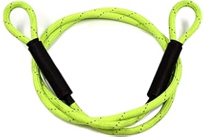 GOLDEN COCK Big & Strong 7/16" Steel Security Cable Lock (7FT/13FT) with Looped Ends Anti-Theft for High-Value Assets, Protection of Motorcycles, Generators, Jobsite Tools, Grills & More