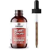 Strauss Naturals Heart Drops – Heart Health Supplements with Garlic Supplements & Premium Aged Garlic Extract to Help Maintain a Healthy Cardiovascular System - Vegan & Non-GMO – Original 100 ml