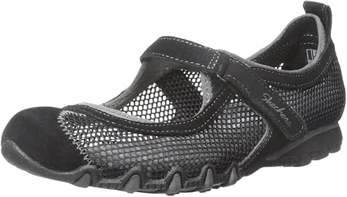 skechers women's bikers mary jane flat