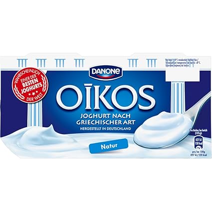 Danone Oikos Griechischer Joghurt Natur 250 G 2 X 125 G Amazon De Lebensmittel Getranke