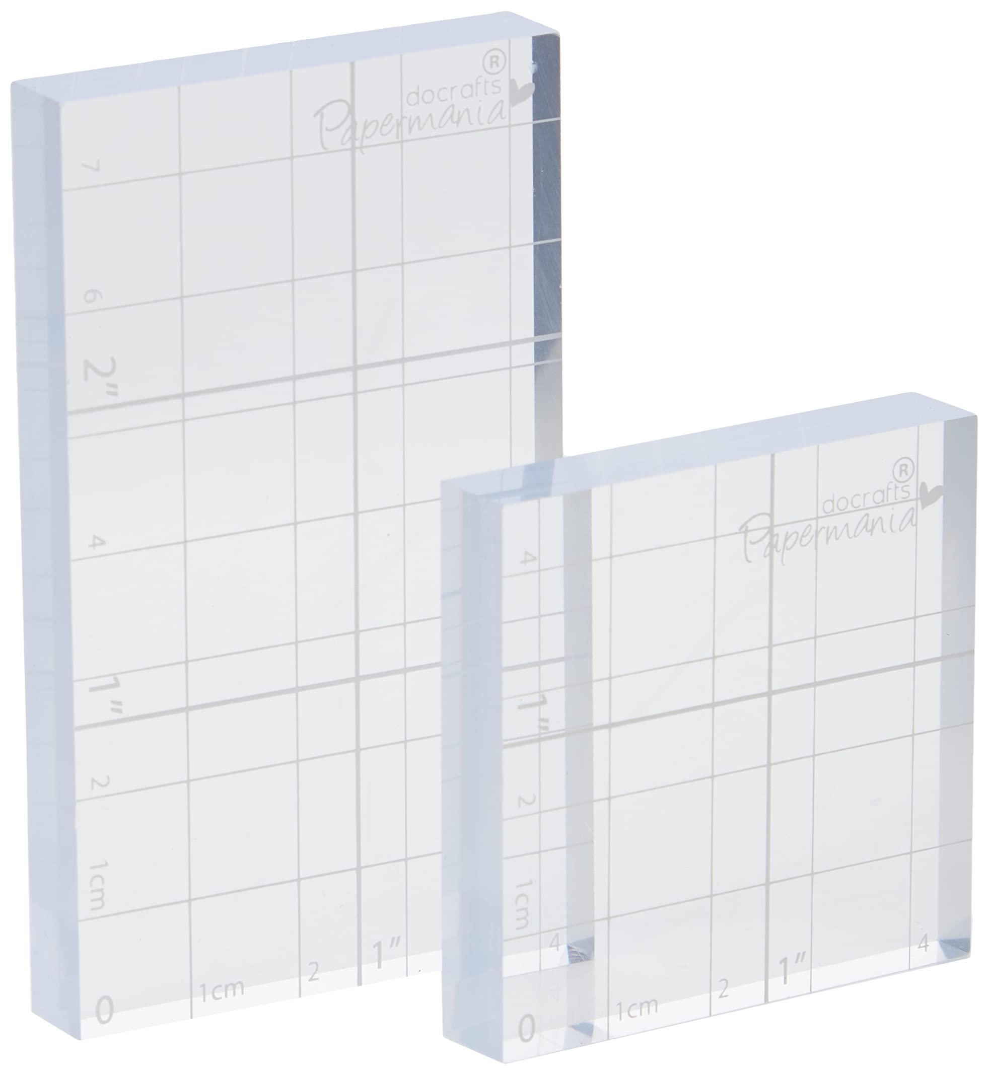 Papermania Stamp Block, Pack of 2, Transparent