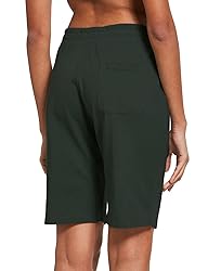 BALEAF Women's 10" Bermuda Shorts Long Cotton