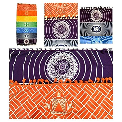 Tinksky-Rainbow-Yoga-Mats-Square-Beach-Towel-Wrap-Foldable-Exercise-Gym-Mat-with-Tassels-for-Picnic-Beach-Taveling-Camping-Hiking