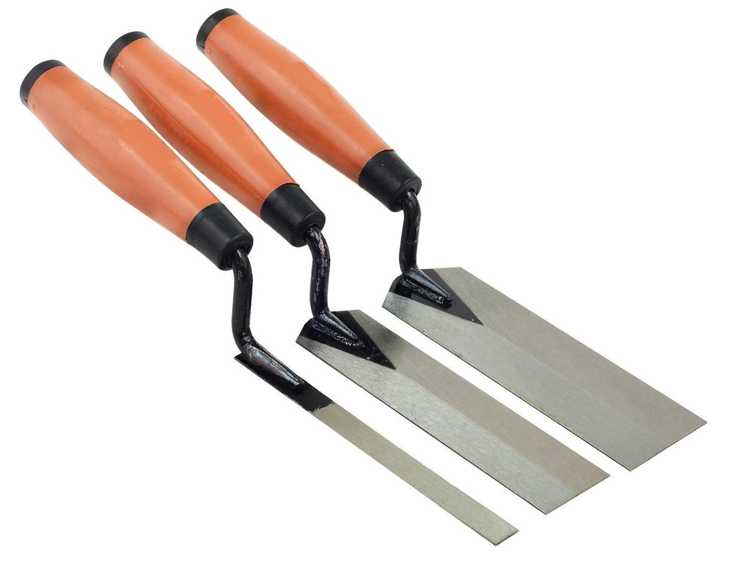 3 PIECE MARGIN TROWEL SET KIT BUILDING PLASTERING LAYING POINTING
