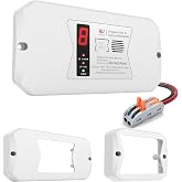 RV Carbon Monoxide and Propane Detector, 12V DC Hardwired CO LP Gas Alarm with Digital Display, Flush Mount RV Propane Gas De