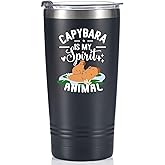 Capybara Is My Spirit Animal - Onebttle Stainless Steel Tumbler 20OZ Black - Gifts for Girls, Women, Capybara Lovers