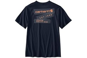Carhartt Men's Relaxed Fit Lightweight Short-Sleeve Tape Graphic T-Shirt