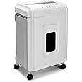 Aurora High-Security 8-Sheet Micro-Cut Paper, CD/DVD and Credit Card Shredder, White/Gray