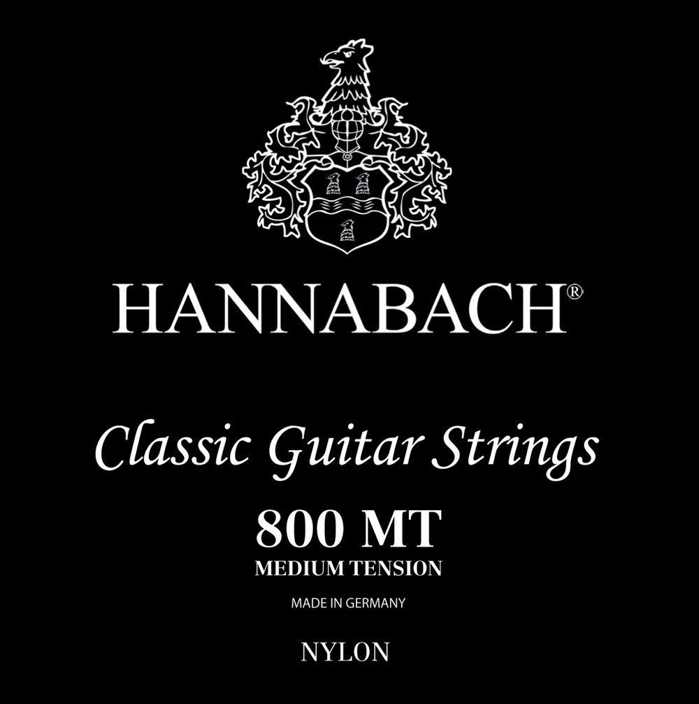 Hannabach 652371 Series 800 Medium Tension Single E1 String for Classic Guitar