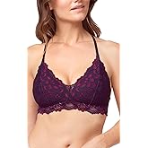 Katie Triangle Bralette for Women, Unpadded and Unlined Wireless Bra, Perfect Adjustable Everyday Lace Lingerie