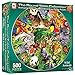 A Broader View Wild Animals Round Table Puzzle - 500 Pieces, Jigsaw Puzzles For Adults & Kids, Suitable For Groups Of 2 Or More, Everyone Gets The Best Seat At The Table, Incl. 12x12” Poster