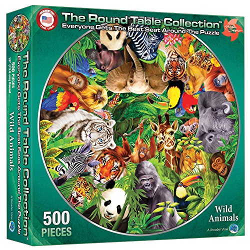 Round Table Puzzle - Wild Animals (500 Piece)