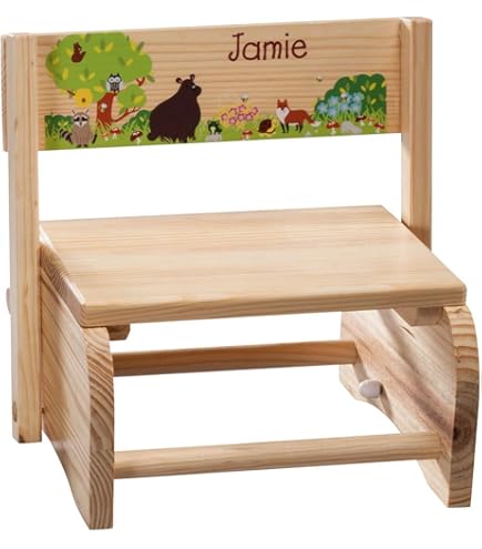 Amazon.com: My Bambino Personalized Cars and Trucks Step Stool