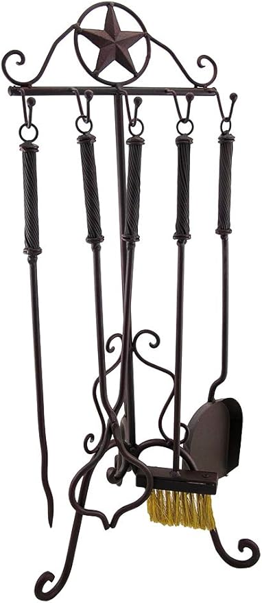 Amazon Com Lone Star Western Fireplace Tool Set 5 Pcs Western