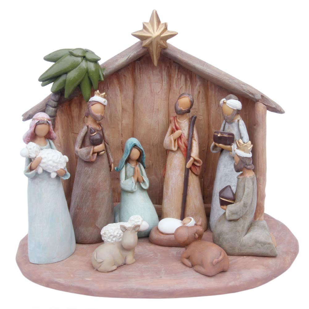 Buy CCOQUS Nativity Set Holy Family Nativity Scene Figurine Manger