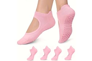 Pilates Yoga Anti-slip Socks, 2 Pairs, with Anti-slip Textured Soles, Breathable Low-top, Suitable for Ballet, Dance, Fitness