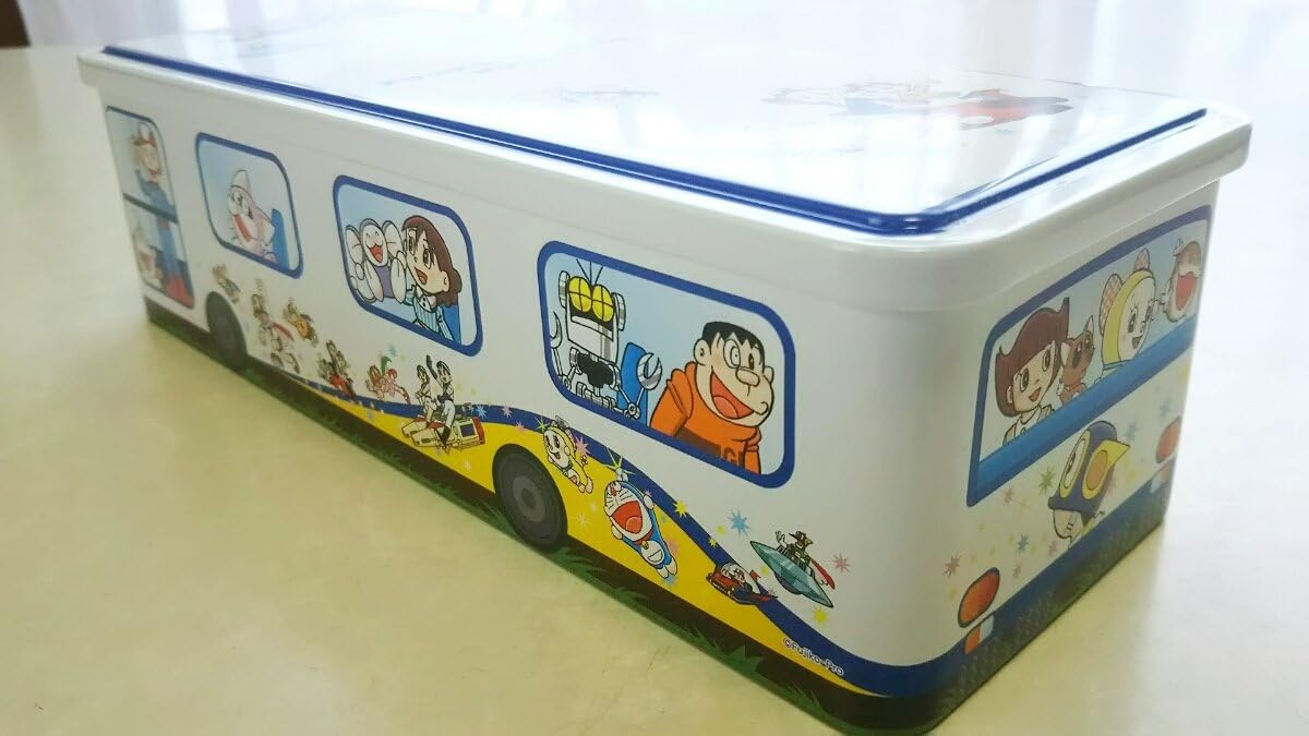 Amazon 新バス缶藤子f不二雄ミュージアムドラえもんモロゾフ缶のみ小物入れにも アニメ 萌えグッズ 通販