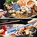 Silicone Spatula Set, ELV 3-piece Blue Scraper Set Silicone Spatulas Heat Resistant, Non-Stick, Crystal-like Plastic Handles with Different Shapes Mixing Spatula For Icing, Basting, Scraping