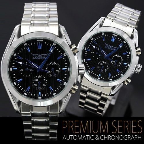 Amazon Jaragar ミッドナイト自動巻きクロノグラフ腕時計 g42 Box 保証書付き メンズ腕時計 腕時計 通販