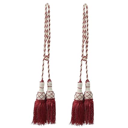 Buy Uxcell 2pcs Burgundy Curtain Tiebacks Curtain Holdbacks Home