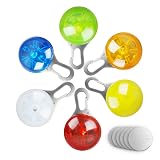 morpilot Collar LED Luz Perro, 6Pcs Clip-on Luces de Colores de Seguridad Lumino