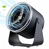WSKEN Desk Fan with Battery Operated, Quiet Digital
