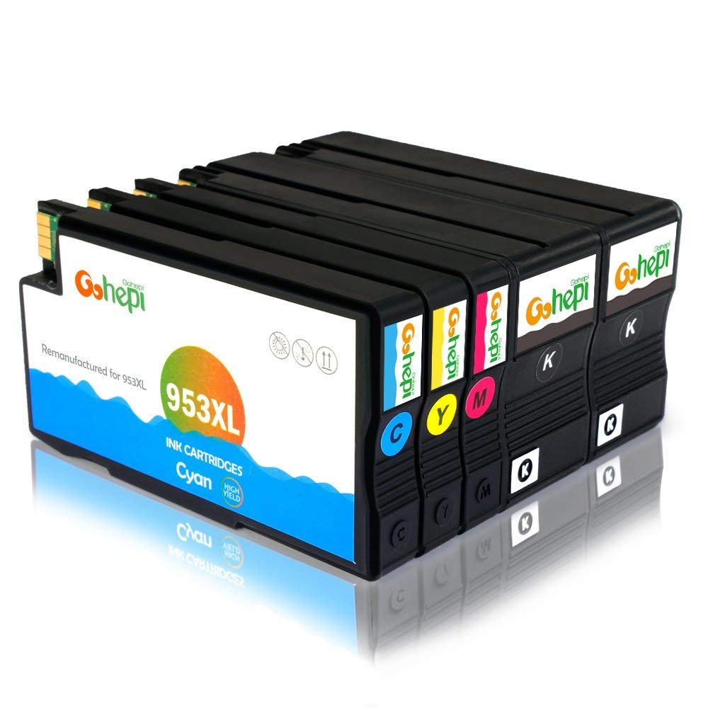 Gohepi 953 XL 5 Multipack Compatible para Cartuchos de tinta HP 953XL 953  con HP OfficeJet Pro 8740 8710 8720 8730 8728 7740 8725 8218 8715 8718 8719  Cartuchos de tinta Accesorios para impresoras kimssunrise.com